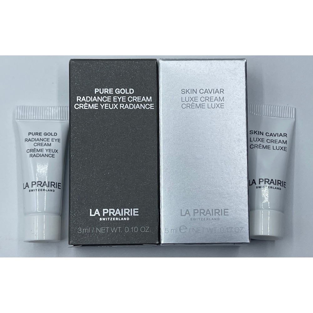 La Prairie Skin‎ Caviar Luxe Cream 5ml & Pure Gold Radiance Eye Cream 3ml Travel